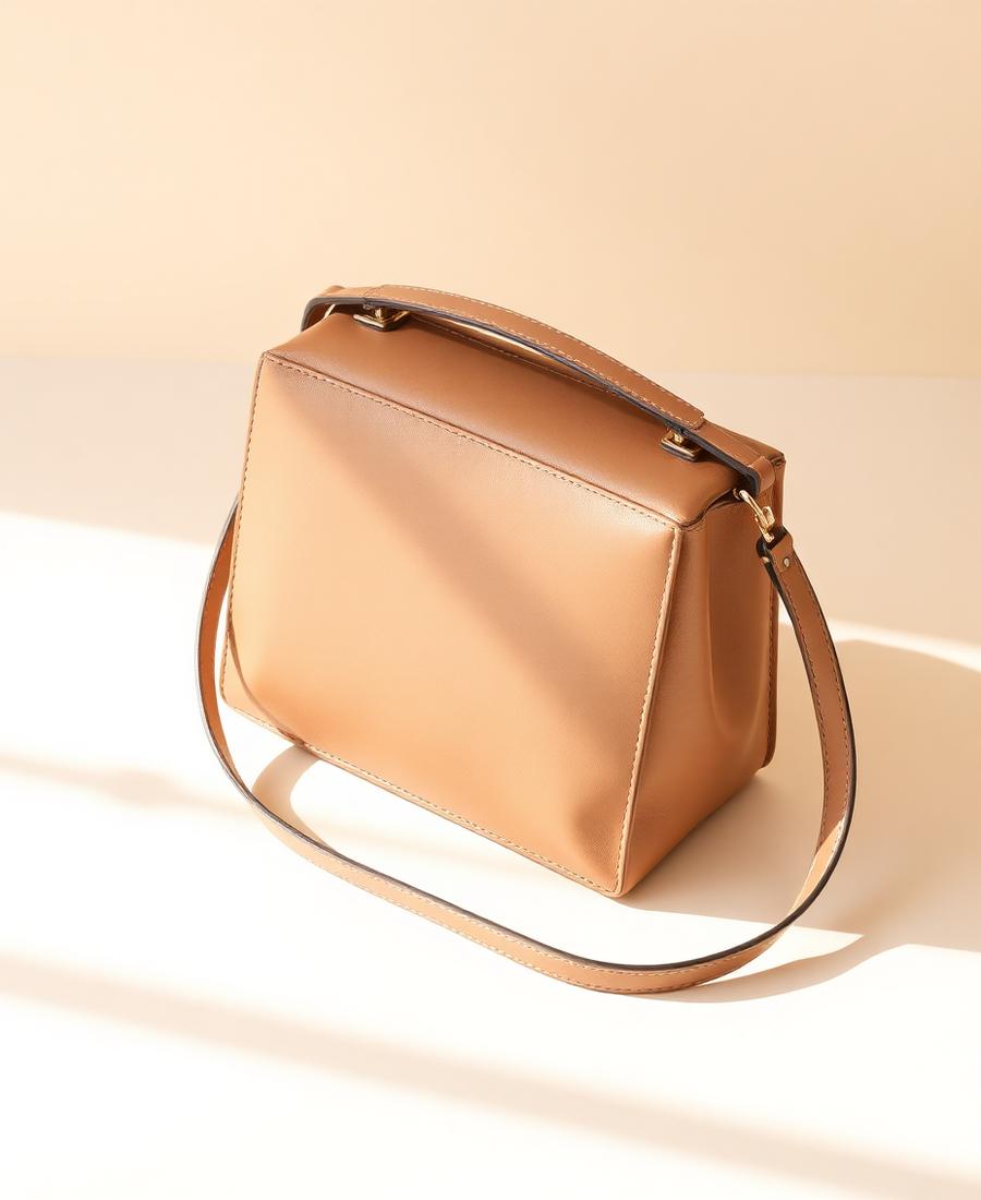Bolsa nude estruturada